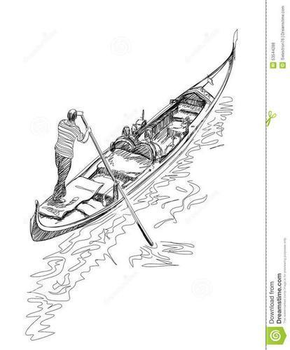 威尼斯的小艇铅笔绘画（威尼斯的小艇的画法）